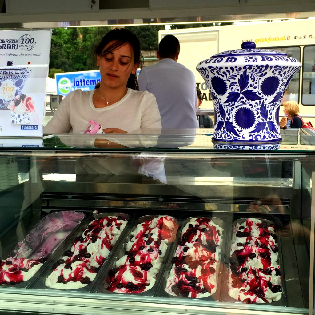 gelato display in florence