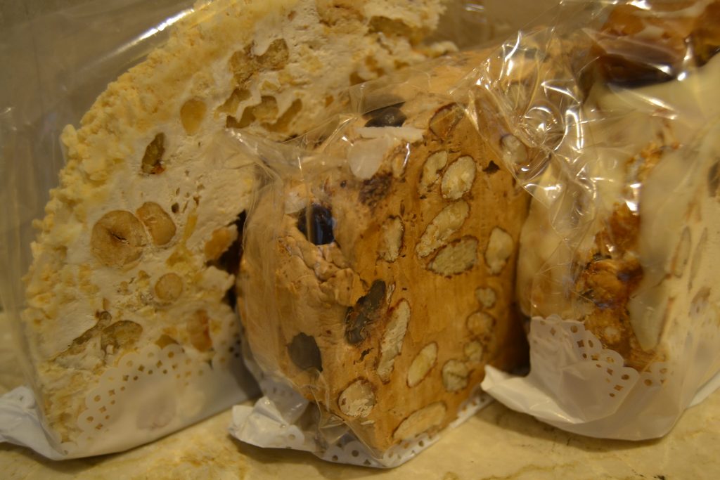 wrapped torrone in Venice shop