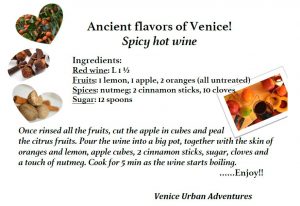 recipe card for Venetian spiced wine