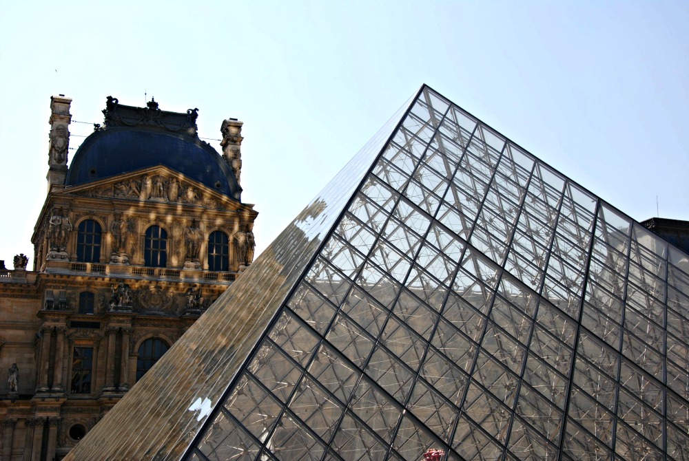 glass pyramid at the Louvre in Paris