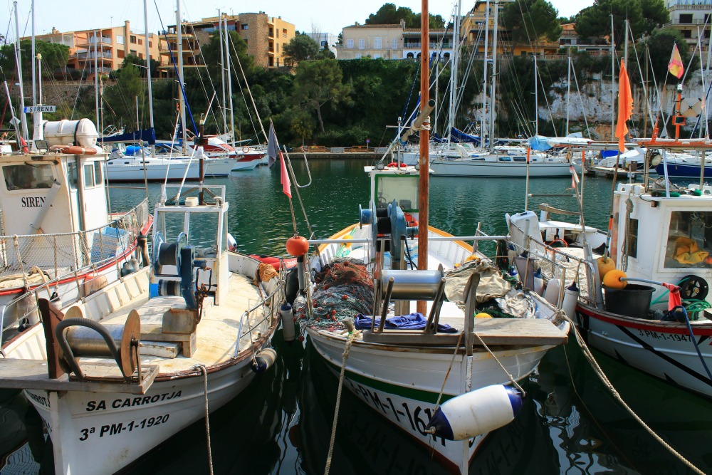 Fishing boats in Mallorca
