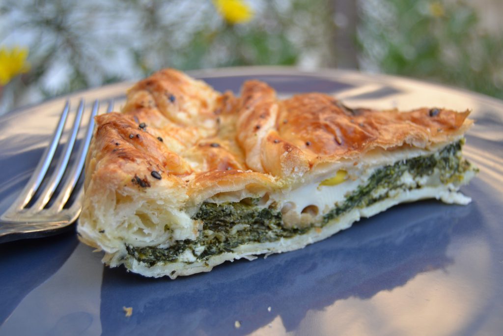 a cooked torta on a plate