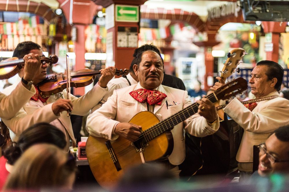 a Mariachi band in Mexico city