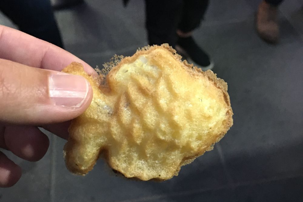pastry in the shape of a fish
