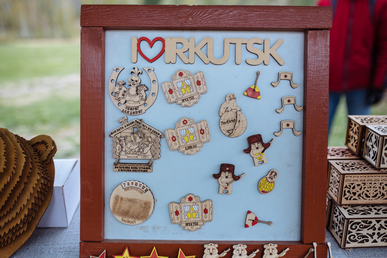Irkutsk handmade souvenir magnets