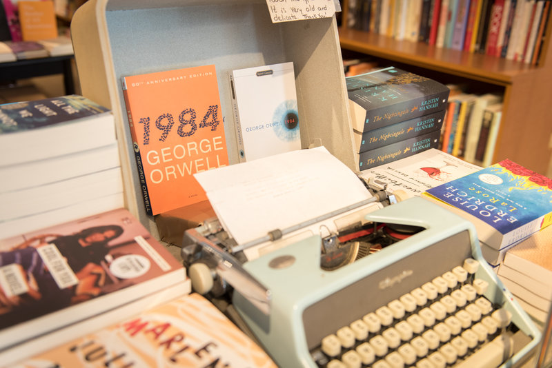 Astoria bookshop typewriter