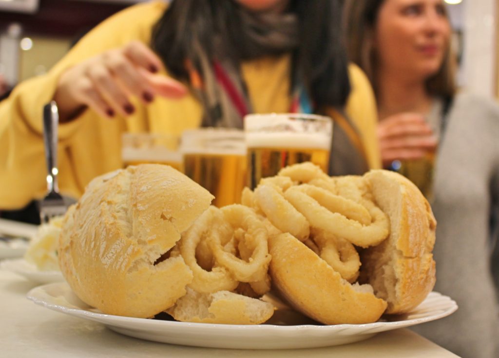 best-street-food-in-madrid-traditional-calamari-sandwich-urban